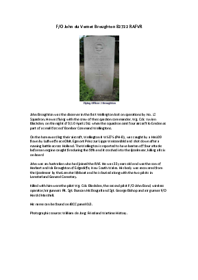 A preview of a PDF biography for Broughton, John Du Vernet